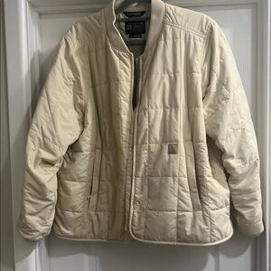 Carhartt Cream Rain Defender Jacket